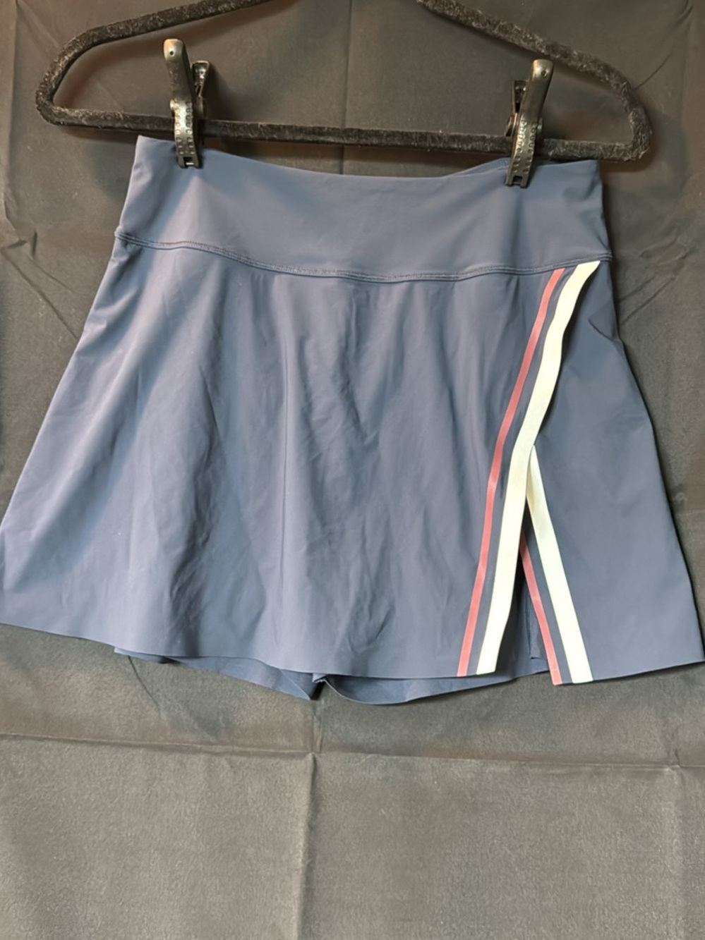 Wilson Navy Skort with Pink and White Side Stripes